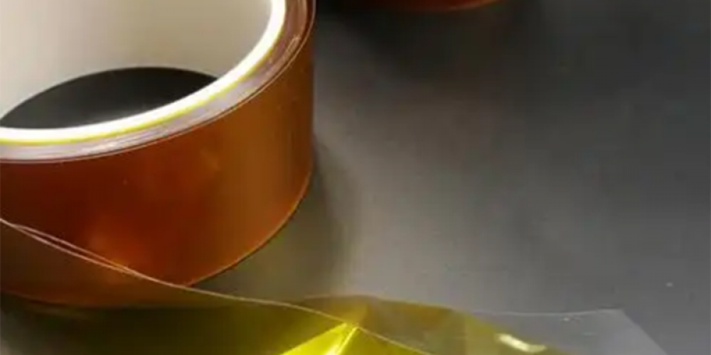 Application of polyimide adhesive